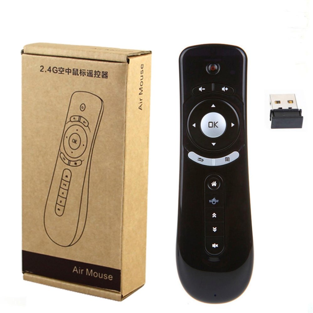  BAOFENG 2.4GHz Mini Wireless Gyroscope Fly Air Mouse T2 Android Remote Control (Black)