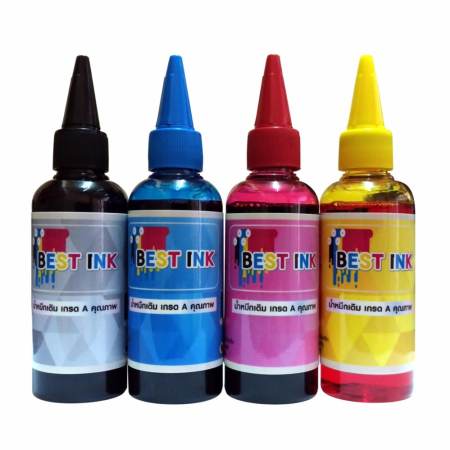 Best Ink Canon น้ำหมึกเติมใช้ได้กับทุกรุ่น All Model 4 สี (สีดำ,ฟ้า,แดง,เหลือง) Best Ink Canon น้ำหมึกเติมใช้ได้กับทุกรุ่น All Model 4 สี (สีดำ,ฟ้า,แดง,เหลือง)