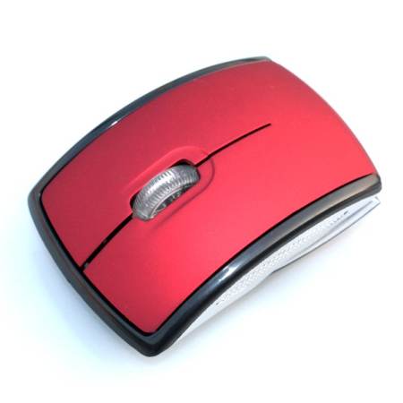 Best Wireless Mouse Foldable Mice USB 2.4Ghz Snap-in Transceiver MG0001-Red