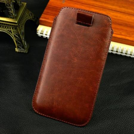 BestSeller !! Pull up กระเป๋า เคส ซองหนัง OPPO F7  สีน้ำตาล