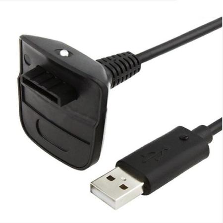 Black Wireless Controller USB Charging Charger Cable Replacement for Xbox 360 - intl