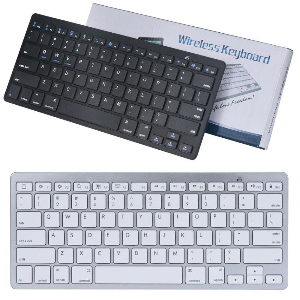 แป้นพิมพ์บลูทูธแบบพกพาคีย์บอร์ดไร้สายแท็บเล็ตโทรศัพท์มือถือ ipad คอมพิวเตอร์มัลติมีเดียแป้นพิมพ์-นานาชาติ