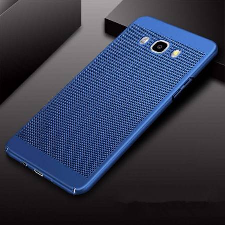 การออกแบบระบายอากาศบางเฉียบระบายความร้อนระบายความร้อนตาข่ายป้องกันป้องกันรอยขีดข่วนลายนิ้วมือป้องกันสำหรับ Samsung Galaxy J7 2016/J710 - นานาชาติ