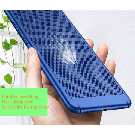 การออกแบบระบายอากาศบางเฉียบระบายความร้อนระบายความร้อนตาข่ายป้องกันป้องกันรอยขีดข่วนลายนิ้วมือป้องกันสำหรับ Samsung Galaxy J7 2016/J710 - นานาชาติ