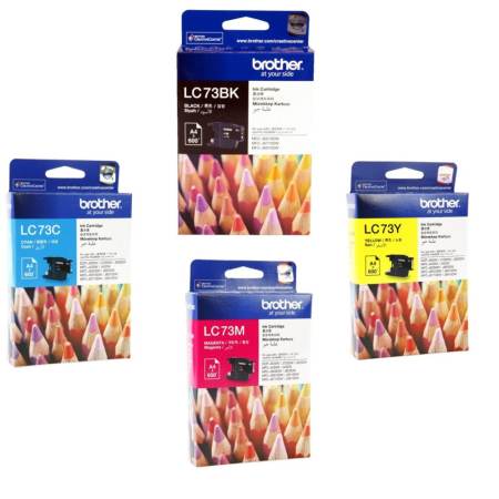 Brother LC-73[BK/C/M/Y] Ink Cartridge 1Set - 4 สี