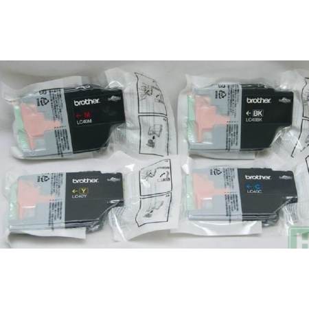 Brother ตลับหมึกแท้ Brother LC-40 BK /C/M/Y จำนวน 4 ตลับ Brother ตลับหมึกแท้ Brother LC-40 BK /C/M/Y จำนวน 4 ตลับ