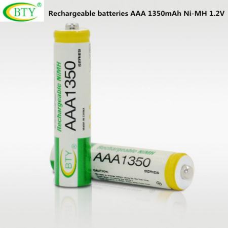 BTY ถ่านชาร์จ AA 3000 mAh NIMH Rechargeable Battery 4 ก้อน  ถ่านชาร์จ AAA 1350 mAh NIMH Rechargeable Battery 4 ก้อน