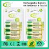 BTY ถ่านชาร์จ AA 3000 mAh NIMH Rechargeable Battery 4 ก้อน X2