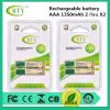 BTY ถ่านชาร์จ AAA 1350 mAh NIMH Rechargeable Battery 2 ก้อน X2