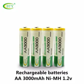 ข้อมูล BTY ถ่านชาร์จ AA 3000 mAh NIMH Rechargeable Battery 4 ก้อน ดีไหม