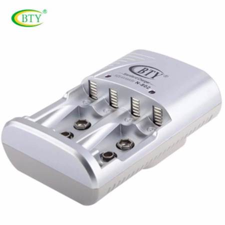 BTY ถ่านชาร์จ Rechargeable batteries AA 3000 mAh Ni-MH 4 ก้อน และ เครื่องชาร์จเร็ว  