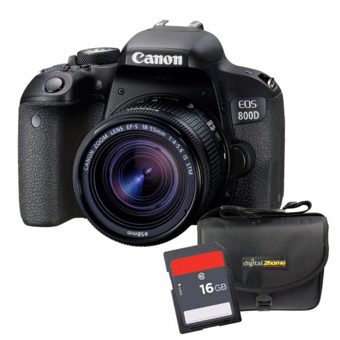 Canon 800D (Rebel T7i / Kiss X9i)+ Lens 18-55mm F4-5.6 IS STM  Free SDHC16GBC10+ҡͧ