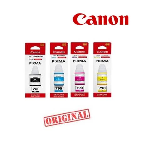 Canon GI-790 หมึกขวดเติมของแท้ 4 สี BK/C/M/Y FOR G1000, G2000, G3000,G4010,G1010,G2010,G3010,G4010 Canon GI-790 หมึกขวดเติมของแท้ 4 สี BK/C/M/Y FOR G1000, G2000, G3000,G4010,G1010,G2010,G3010,G4010