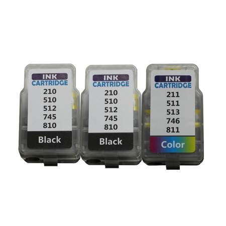 Canon Ink PG-810/CL-811 (Black Color) ตลับหมึกอิงค์แบบเปลี่ยนสำลี Best 4 U Canon Ink PG-810/CL-811 (Black Color) ตลับหมึกอิงค์แบบเปลี่ยนสำลี Best 4 U