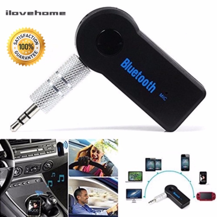 บลูทูธมิวสิคต์  Bluetooth Music Home Car Speaker Audio Adapter 3.5mm  music receiver (hands-free)