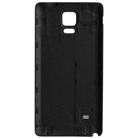 คาร์บอนไฟเบอร์ปิดพื้นผิวหนังแทนหนังวางย้อนกลับสำหรับ Samsung Galaxy หมายเหตุ 4 (สีดำ)