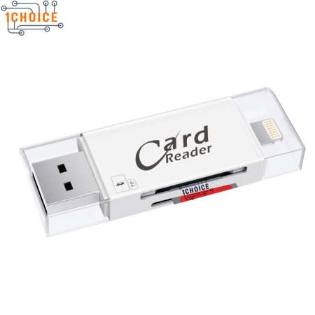 CARD READER - IUSB Pro รุ่น LX-13 128GB ใช้ได้ทั้ง I PHONE AND ANDROID สีขาว (ซื้อ1 แถมฟรี CARD READER - IUSB Pro รุ่น LX-13 128GB มูลค่า 359 บาท คละสี 1ชิ้น )