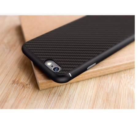 เคสไอโฟน Case iPhone 5 / 5s / SE ( วัสดุ พื้นใน TPU ลายเคฟล่า ) แบบโชโลโก้ด้านหลัง ป้องกันเครื่องได้ดีมาก case for Apple iPhone 5 / 5s / SE