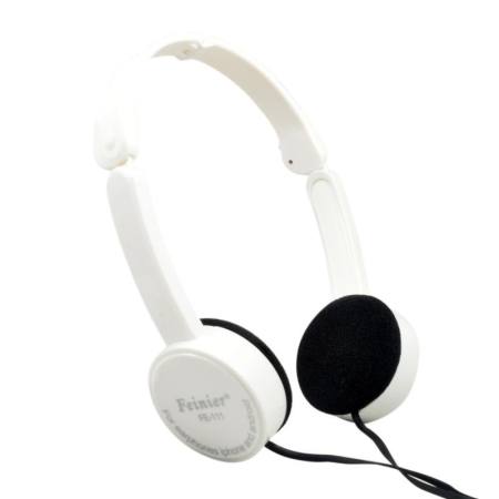 เด็กหูฟังสายปรับได้หูฟังสวมศีรษะสำหรับโทรศัพท์มือถือและ Mp3 (สีขาว) - INTL