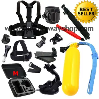 โปรโมชั่น ชุดสุดคุ้ม 13-in-1 accessories for Gopro/SJCam/Xiaomi/YI ใช้ได้กับ Action Cam ทุกรุ่น ดีไหม
