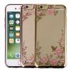 Clear Soft TPU ดอกไม้เคสโทรศัพท์มีลายสำหรับ iPhone 6 กรณีปกคลุมโทรศัพท์ - INTL