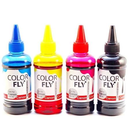 ColorFly หมึกเติม canon เกรดA ครบทุกสี 100ml.*4ขวด For : Canon All Model ColorFly หมึกเติม canon เกรดA ครบทุกสี 100ml.*4ขวด For : Canon All Model