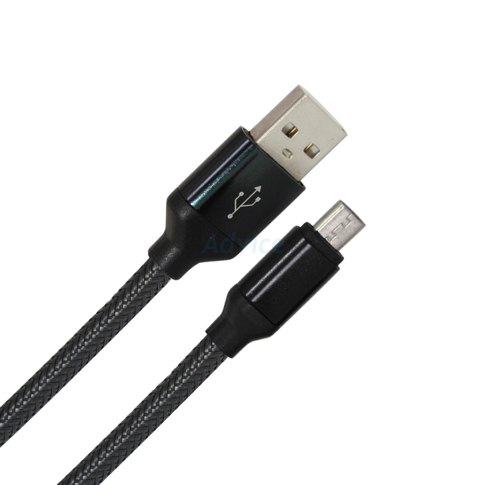 COMMY Cable USB To Micro USB (1M,DC222) สายชาร์จ Grey