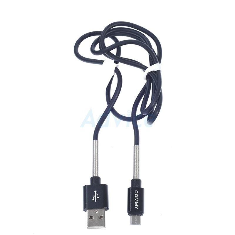 COMMY Cable USB To Micro USB (1M,DC225) สายเคเบิ้ล Black