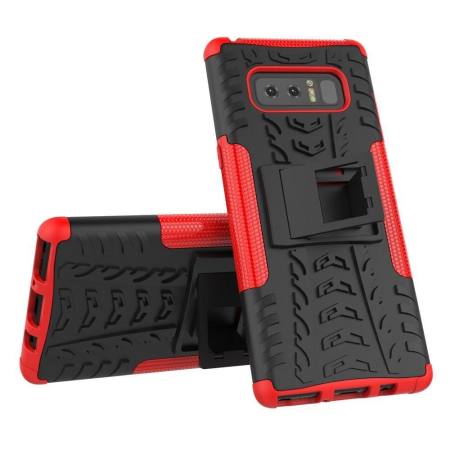 ไฮบริดแบบทนทานกรณีเปลือกแข็งฝาครอบพร้อมขาตั้งในตัวสำหรับ 6.3 Samsung Galaxy หมายเหตุ 8 - นานาชาติ