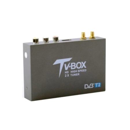 DVB-T2 กล่องรับสัญญาณ TV Digital ติดรถยนต TV DVB - T2 HD สองเสาสัญญาณ S0610  