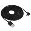 Eachgo 3 เมตร Universal ข้อศอก Micro สาย USB ชาร์จซิงค์ข้อมูลสำหรับ Android - INTL