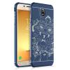 [นูน Loong] บางทีพียูการดูดซับแรงกระแทกกันกระแทกกันกระแทกสำหรับ Samsung Galaxy J730 (2017) /J7 โปร (2017) (สีดำ) - สนามบินนานาชาติ