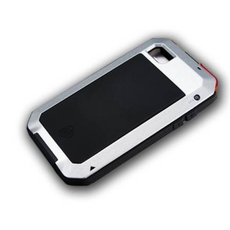 Extreme ทนทาน Strike กันกระแทกกันฝุ่นกันฝุ่นโลหะสำหรับ iPhone4 ปกป้องหน้าจอสำหรับ iPhone 4 วินาที (Silver)