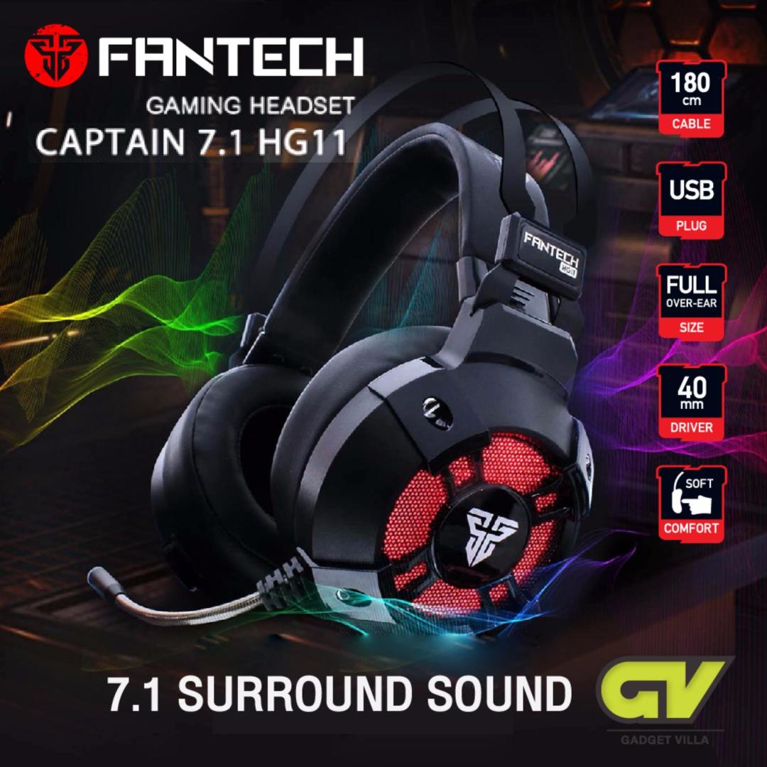 Gaming Headset หูฟังเกมมิ่ง หูฟังเล่นเกมส์ หูฟังเล่นเกม FANTECH รุ่น