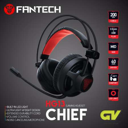 โปรโมชั่นดีๆ FANTECH รุ่น HG13 CHIEF Stereo Headset for Gaming หูฟังเกมมิ่ง
แบบครอบหัว มีไมโครโฟน ระบบสเตริโอ กระหึ่ม รอบทิศทาง มีไฟรอบหูฟัง ปรับเสียงได้
ด้วยคอนโทรลเลอร์ สำหรับเกมแนว FPS TPS (สีดำ) มองหาสินค้า