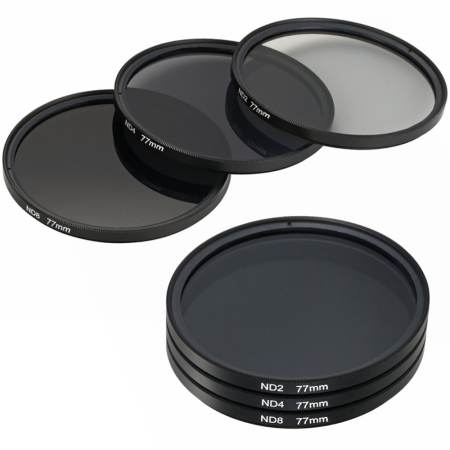 XCSource 3 pcs 77 มม. ND2 ND4 ND8 Neutral Density Filter สำหรับ Camera Canon 5D 6D 7D 70D LF290