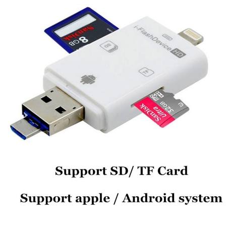 Flash Device 3 in1 iphone5 5s iphone6 6s iphone7 USB Card reader การ์ดรีดเดอร์ แฟรชไดร์