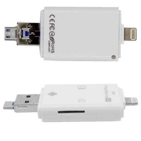 Flash Device 3 in1 iphone5 5s iphone6 6s iphone7 USB Card reader การ์ดรีดเดอร์ แฟรชไดร์