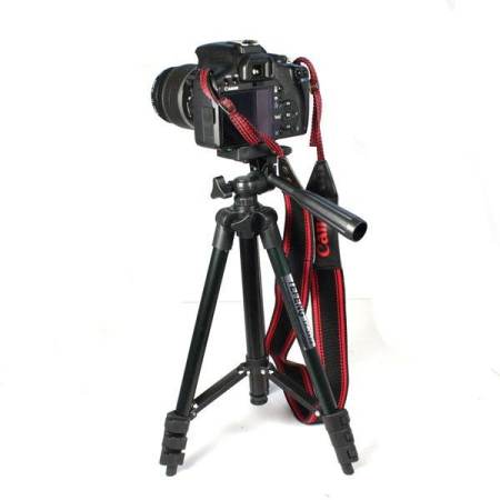 ยืดหยุ่นขาตั้งสามขาสำหรับ Sony Canon Nikon Samsung Kadak Camera สีดำ - INTL