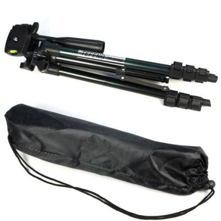 ยืดหยุ่นขาตั้งสามขาสำหรับ Sony Canon Nikon Samsung Kadak Camera สีดำ - INTL