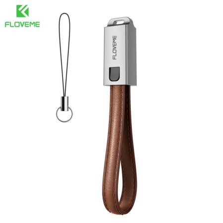 FLOVEME USB สายสำหรับสายเคเบิ้ล iPhone IOS 10, 2.1A ชาร์จสายเคเบิลสายฟ้าผ่าสำหรับ iPhone 8 7 6 6 วินาที X 5 วินาที iPad อากาศพวงกุญแจหนัง - นานาชาติ