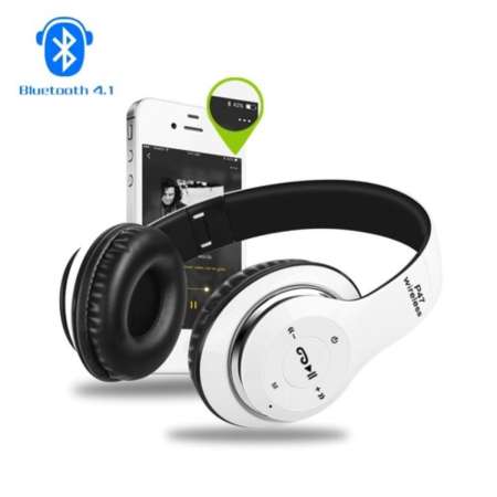หูฟังบลูทูธ ไร้สาย ใส่เมมโมรี่/ ฟังวิทยุF.M Bluetooth Headphone Stereo รุ่น P47   
