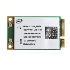 สำหรับ Link Intel 5100 WIFI 512AN_MMW 300 เมตร MINI PCI-E การ์ด WLAN ไร้สาย 2.4/5 กิกะเฮิร์ตซ์ - INTL
