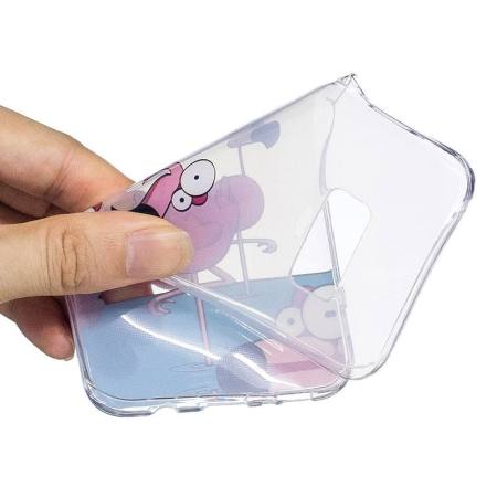 สำหรับซัมซุงกาแล็คซี่ S8 CLEAR การ์ตูนน่ารักการออกแบบลวดลาย TPU เคสป้องกันโปร่งใส (Flamingo) - INTL