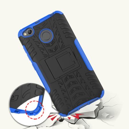 สำหรับ Xiaomi Redmi 4X [รูปแบบยาง] ยากพีซีและอ่อนนุ่มทีพียูไฮบริดฝาครอบกันกระแทกทนต่อแรงกระแทกยืน ARMOR-นานาชาติ