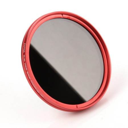 FOTGA 46 mm Fader ND 2 to ND 400 Red Ring Variable ND Slim filter Adjustable Neutral Density