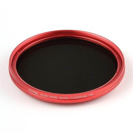 FOTGA 46 mm Fader ND 2 to ND 400 Red Ring Variable ND Slim filter Adjustable Neutral Density