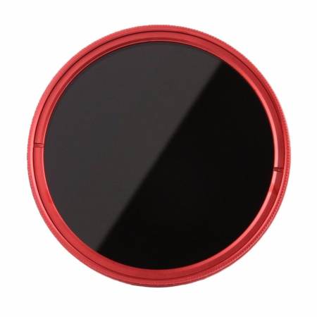 FOTGA 52 mm Fader ND 2 to ND 400 Red Ring Variable ND Slim filter Adjustable Neutral Density