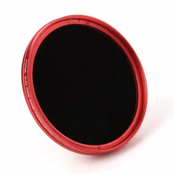 โปรโมชั่น FOTGA 55 mm Fader ND 2 to ND 400 Red Ring Variable ND Slim filter Adjustable Neutral Density pantip