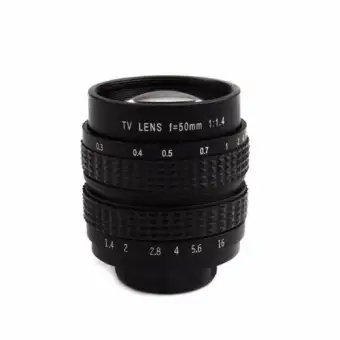 โปรโมชั่น Fujian CCTV Lens 50mm F1.4 เลนส์มือหมุน ละลายหลัง โบเก้สวย สำหรับกล้อง Mirrorless pantip